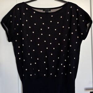 Ann Taylor Flutter Sleeve Knit Top - Large